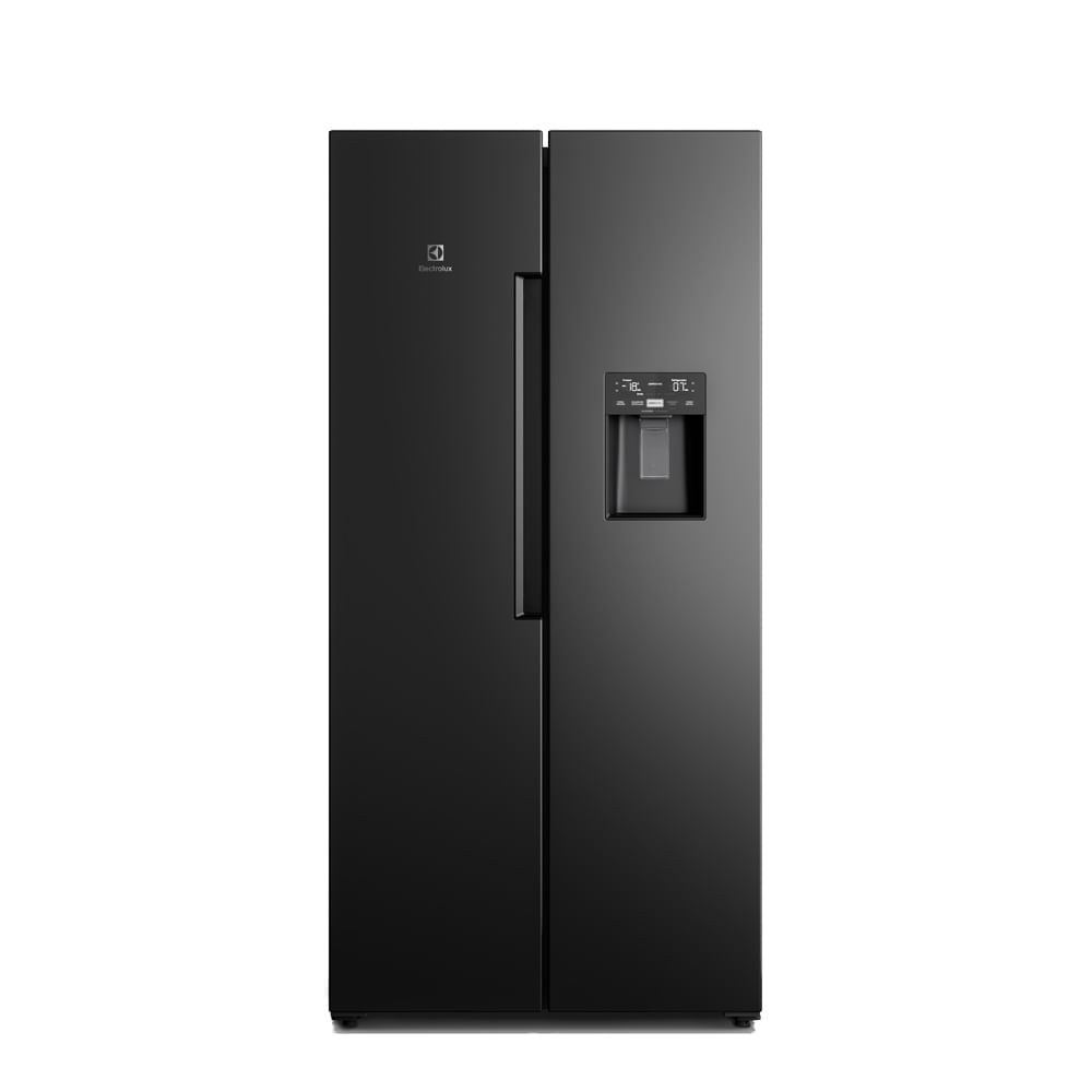 Refrigeradora ERS45F2P5EB Frost Free Inverter 419L Efficient com AutoSense Electrolux Refrigerador No Frost Side By Side Electrolux Inverter 419 L Black