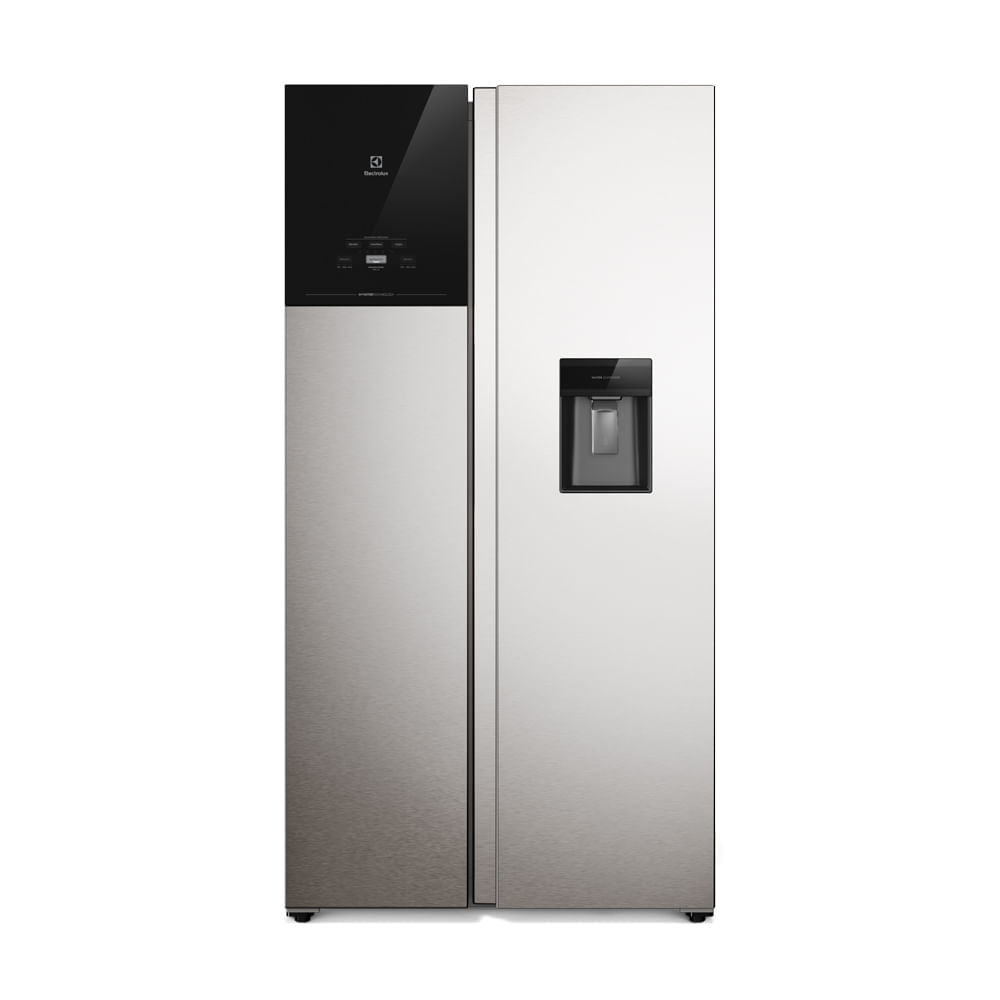 Refrigeradora Electrolux No Frost Side by Side 522L Inverter AutoSense Gris ERS53F2P5CI