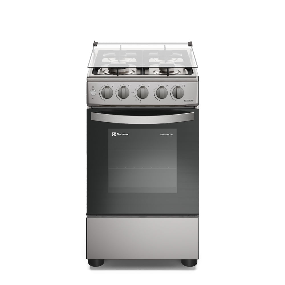 Cocina Electrolux 4 hornillas 50 cm Silver FE4XSR