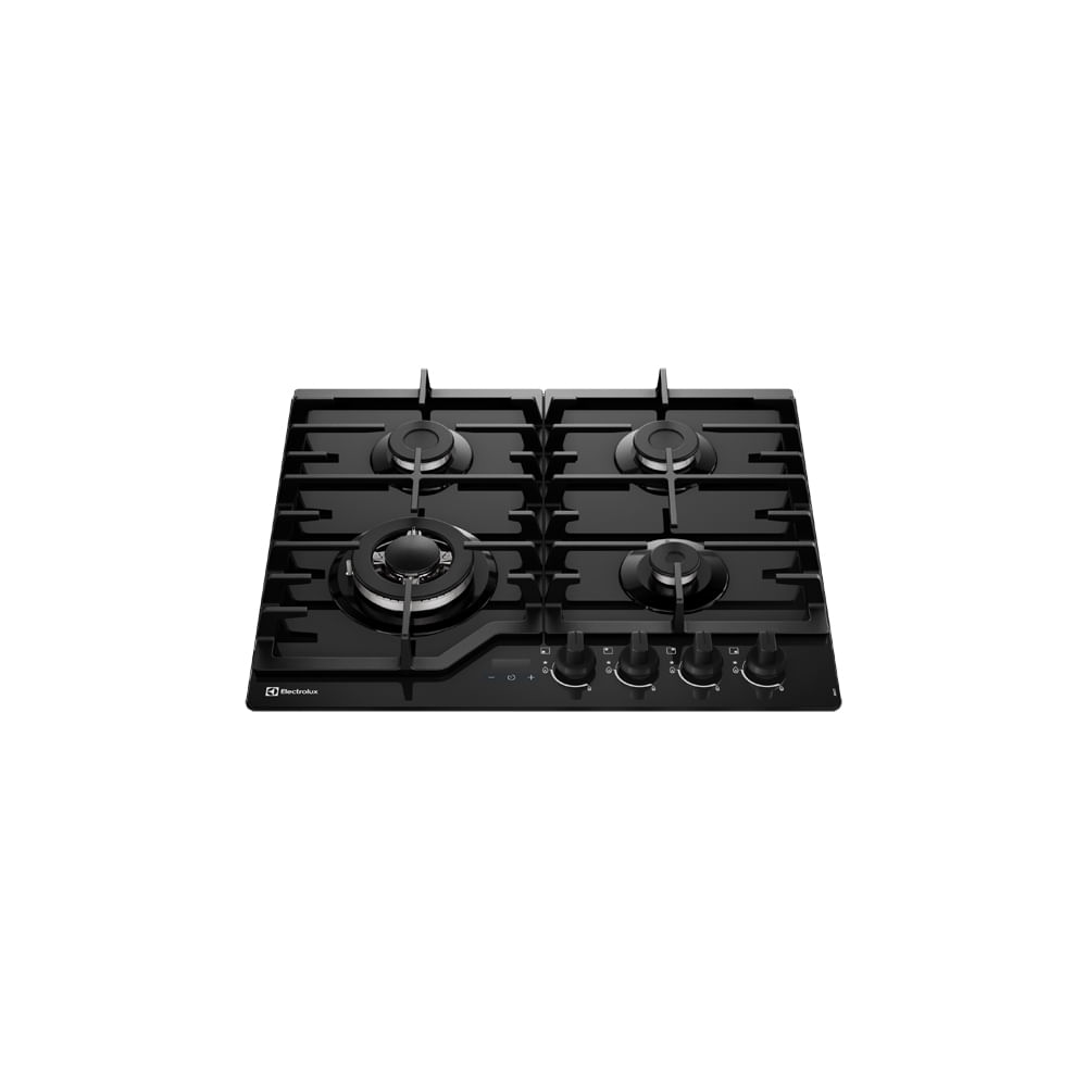Encimera a gas 4 hornillas 60cm mesa de vidrio Electrolux KE4CT