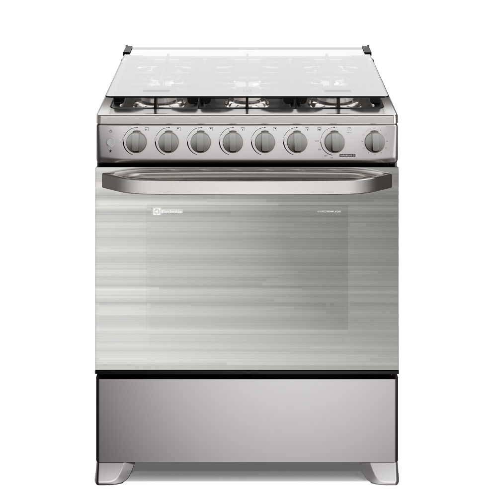 Cocina Electrolux 6 hornillas 76 cm Inox FE6TMR