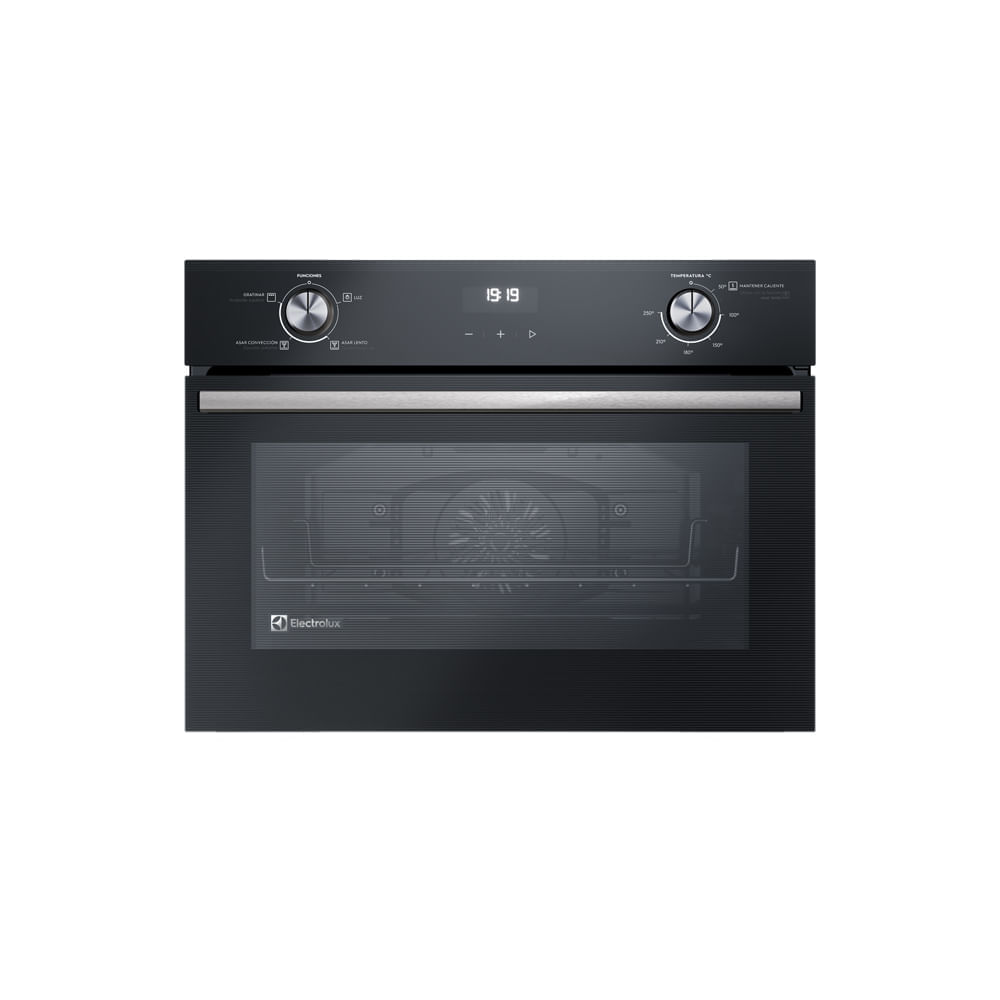 Horno Convección Negro Empotrable compacto Eléctrico Electrolux 50L Efficient con PerfectCook360 (OE4EH)